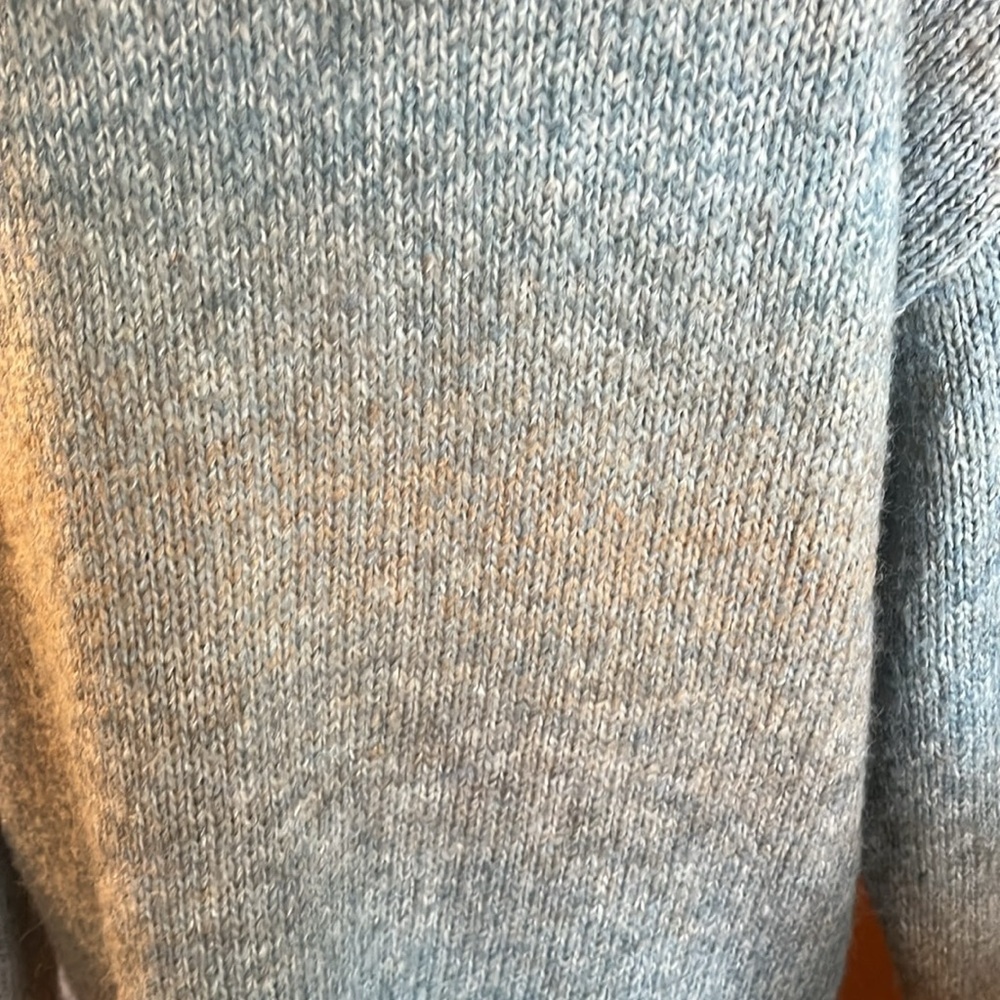 CHARLIE B Blue,white & Brown Pastel Ombre Space -Dye Hooded Cardigan Size TG/XL - Picture 15 of 15
